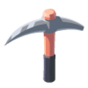 Iron Pickaxe Sticker